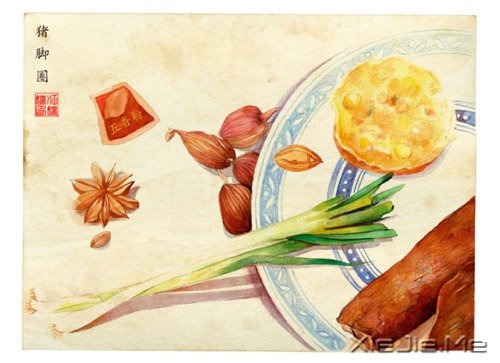 С������ʳ�ֻ�廭